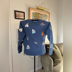 Disneyland Embroidered Icons Sweatshirt